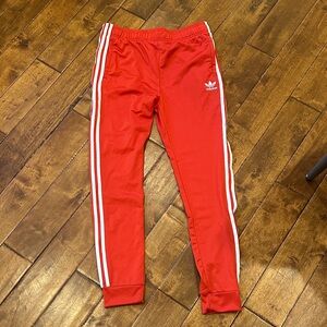 Adidas Red Joggers YXL‎